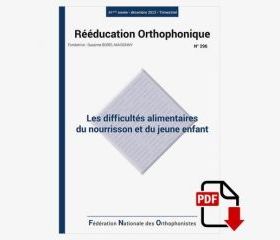 Image du produit N° 296 - Les difficultés alimentaires du nourrisson et du jeune enfant - PDF